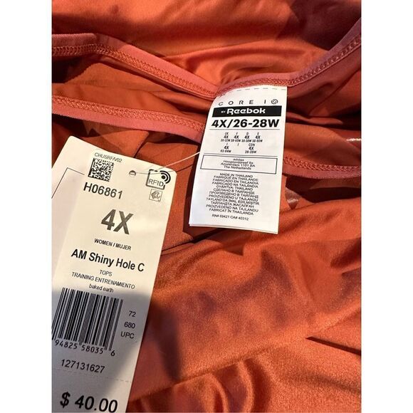 Core 10 by Reebok Women's Plus Size Cut Out Crop Top - Picture 6 of 6